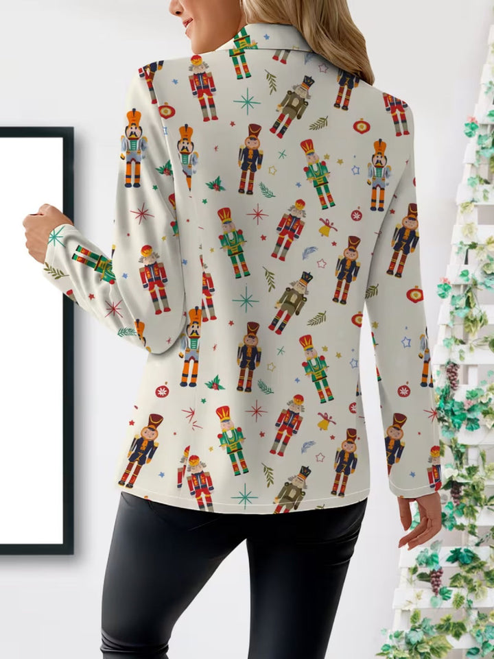 Kathleen | Festive Print Tailored Blazer