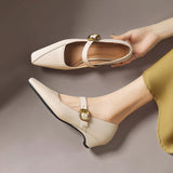 Delia | Buckled Mary Jane Heels