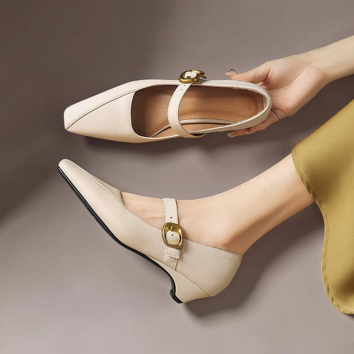 Delia | Buckled Mary Jane Heels
