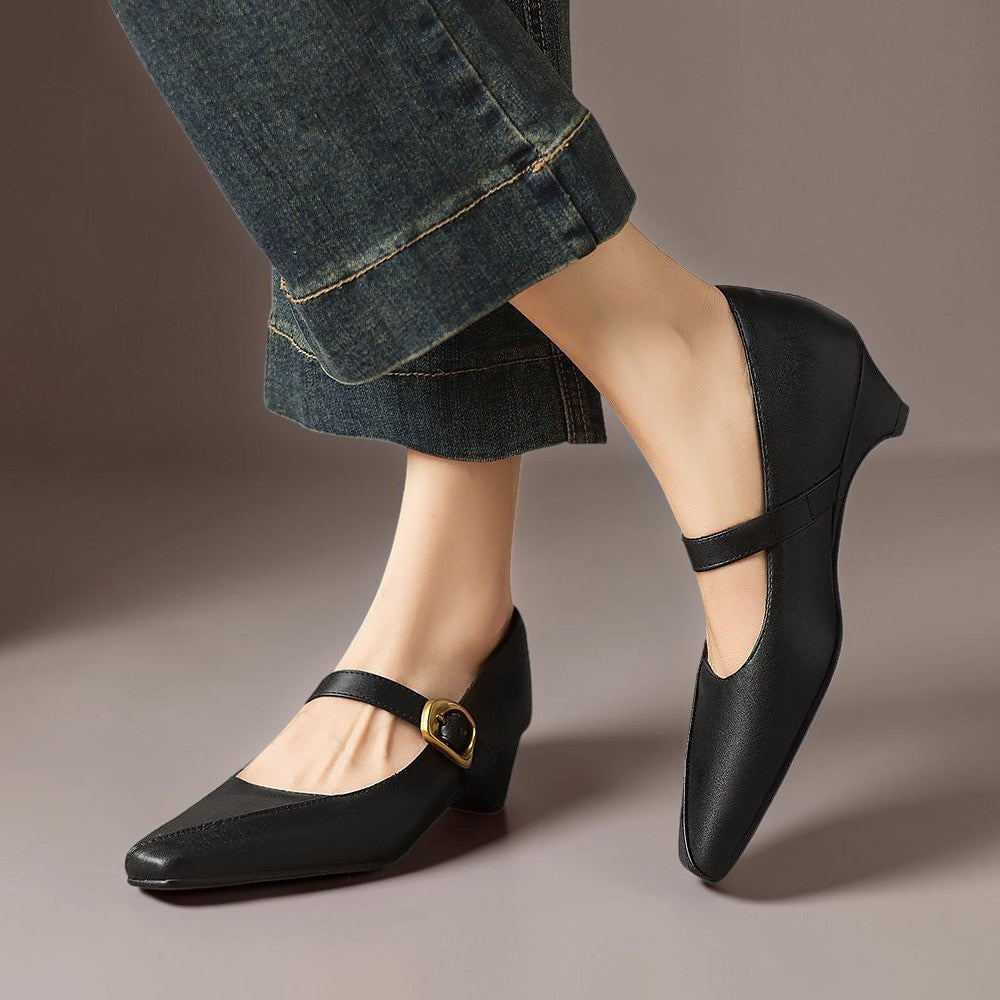 Delia | Buckled Mary Jane Heels