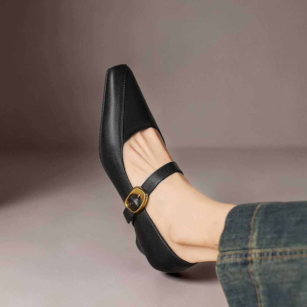 Delia | Buckled Mary Jane Heels