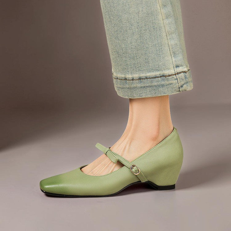 Phoebe | Bow-Strap Mary Jane Pumps