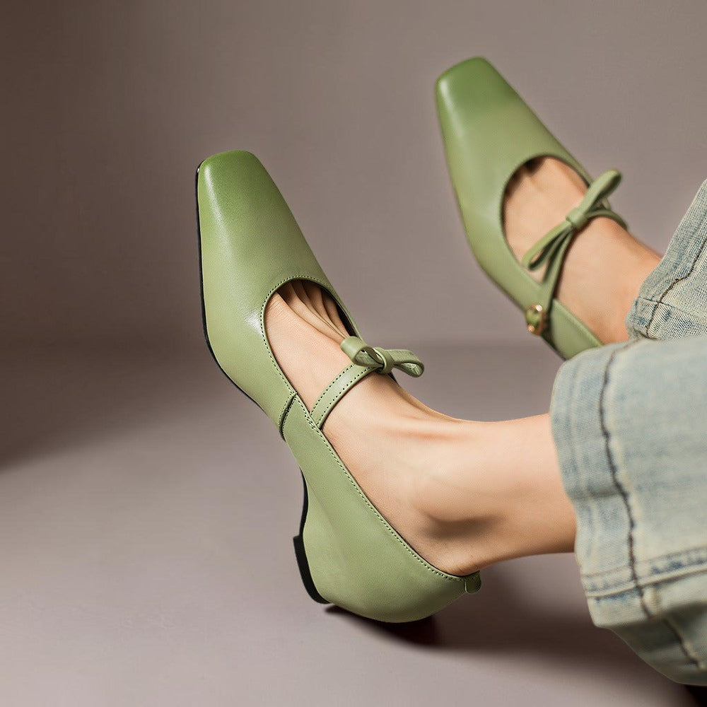 Phoebe | Bow-Strap Mary Jane Pumps