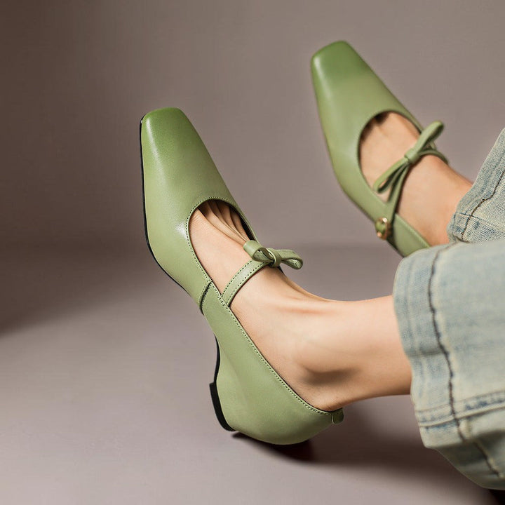 Phoebe | Bow-Strap Mary Jane Pumps