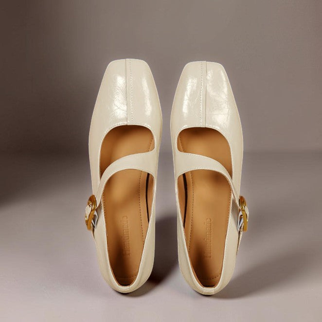 June | Buckled Mary Jane Flats