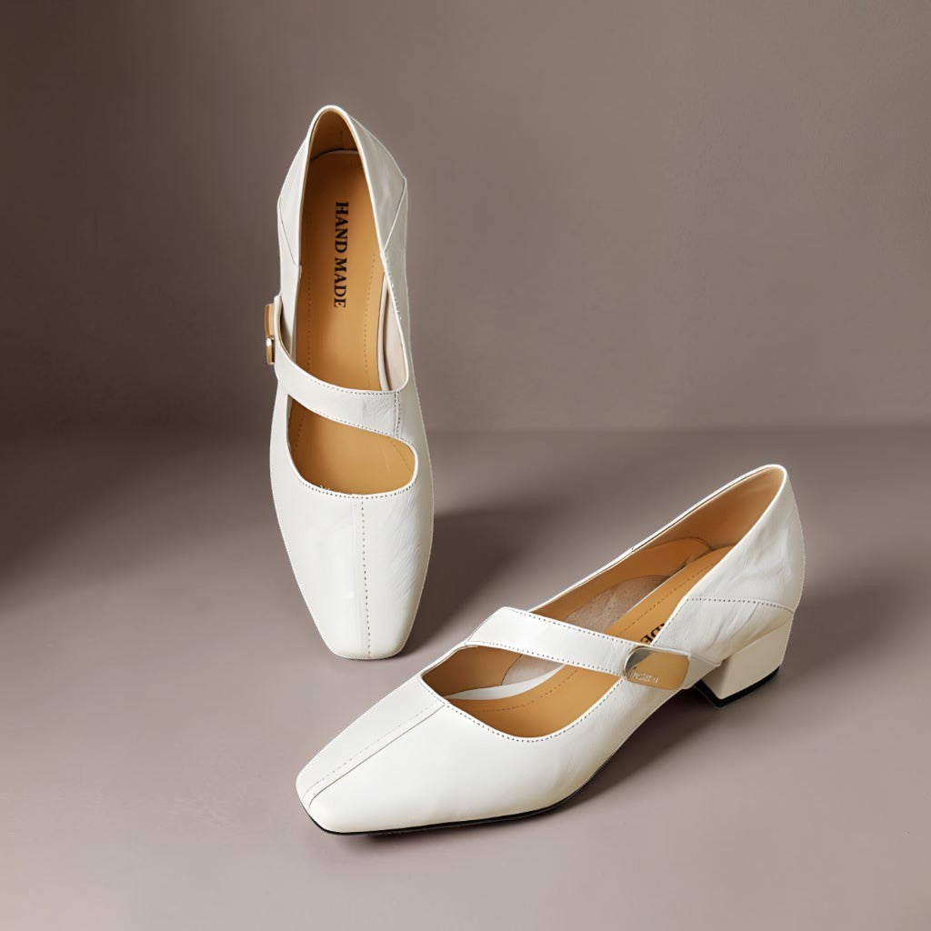 Sabella | Refined Square-Toe Mary Jane Pumps