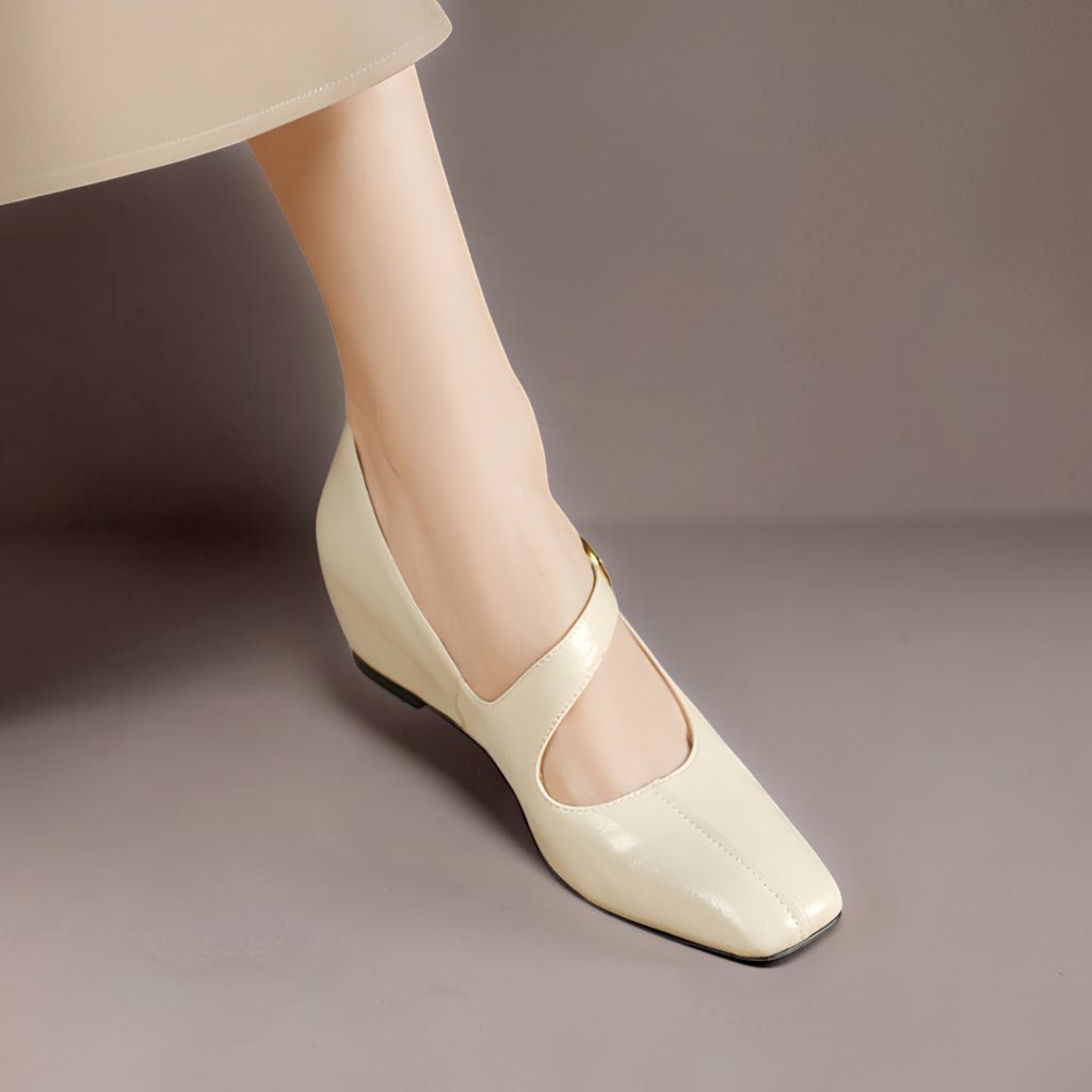 June | Buckled Mary Jane Flats