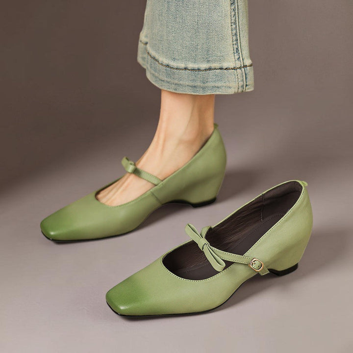 Phoebe | Bow-Strap Mary Jane Pumps