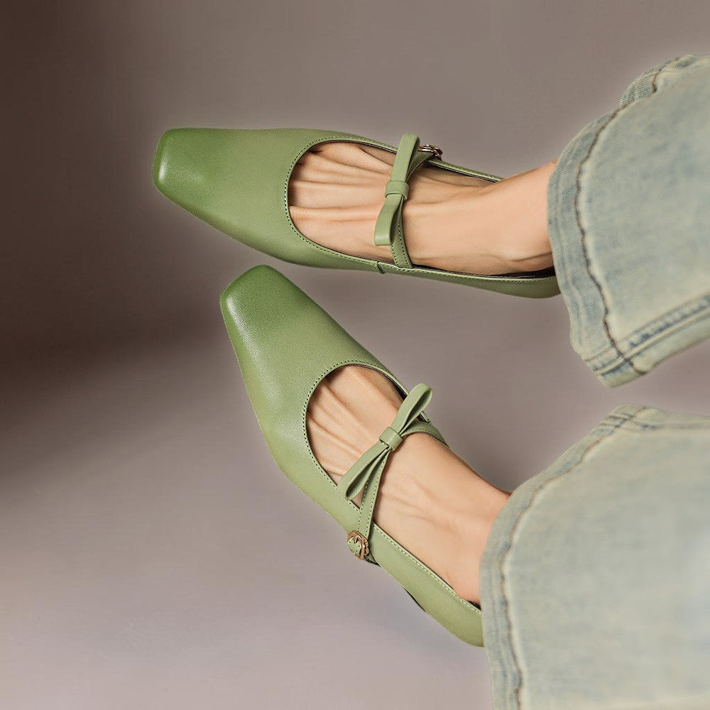 Phoebe | Bow-Strap Mary Jane Pumps
