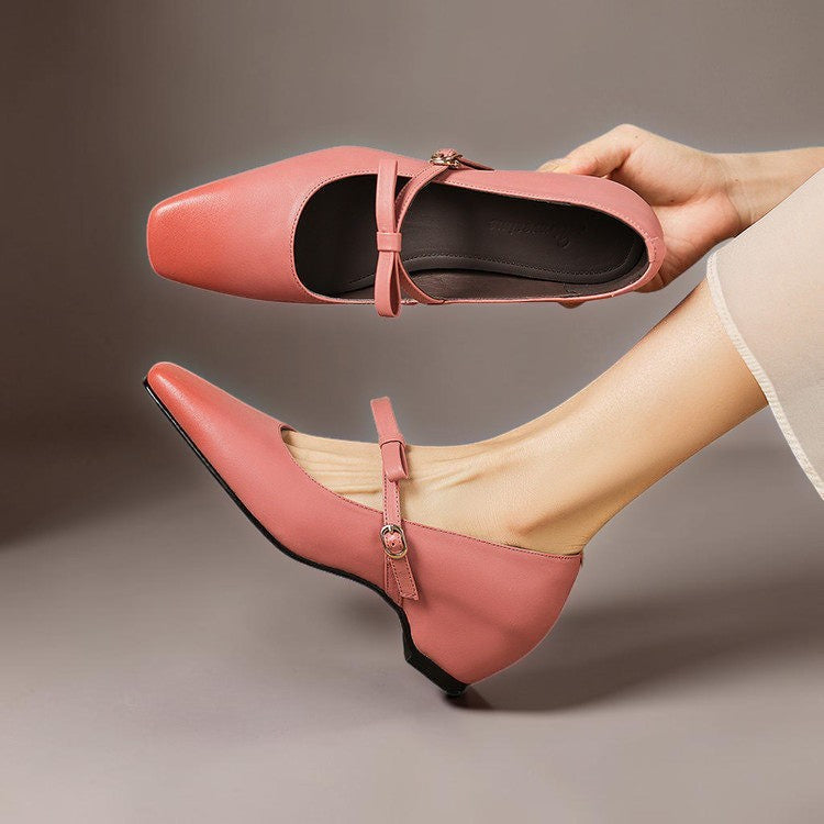 Phoebe | Bow-Strap Mary Jane Pumps