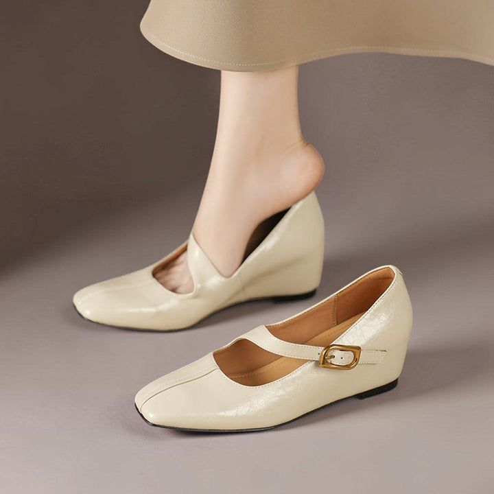 June | Buckled Mary Jane Flats