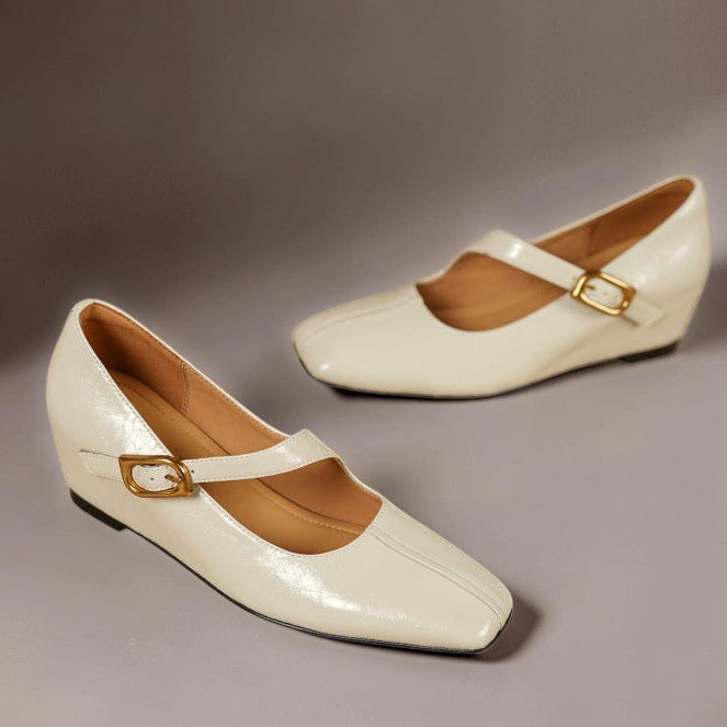 June | Buckled Mary Jane Flats