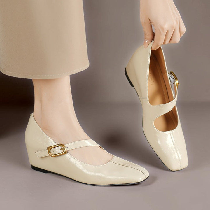 June | Buckled Mary Jane Flats