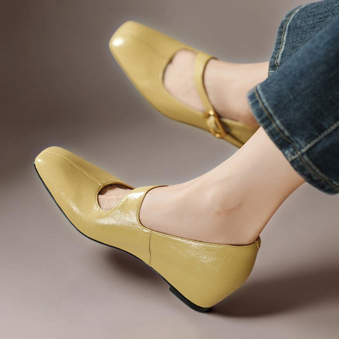 June | Buckled Mary Jane Flats