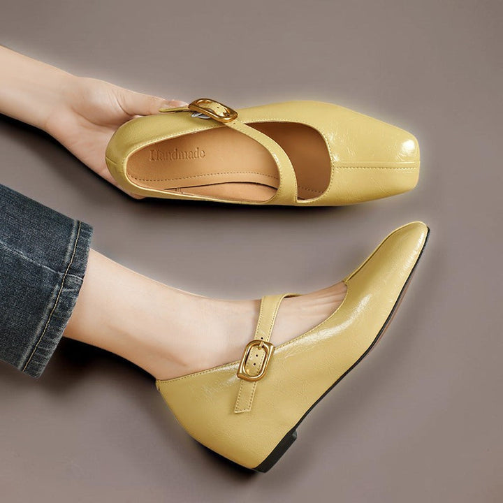 June | Buckled Mary Jane Flats