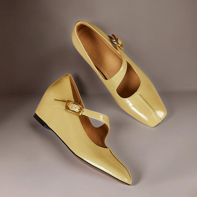 June | Buckled Mary Jane Flats