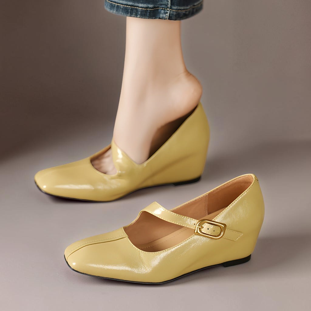 June | Buckled Mary Jane Flats