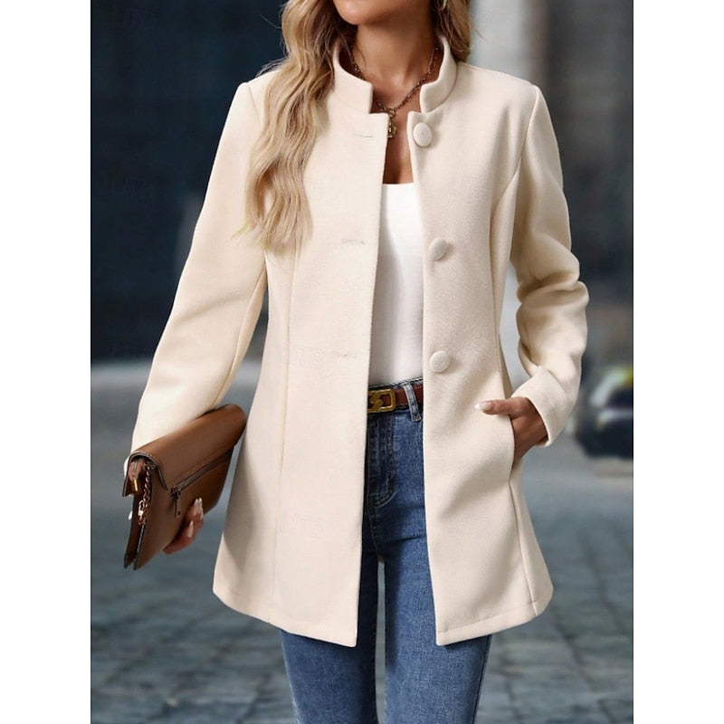 Lucille | Refined Stand-Collar Coat