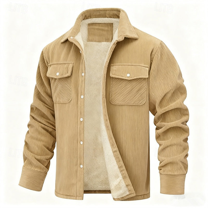 Garrett | Rugged Textured Overshirt Jacket