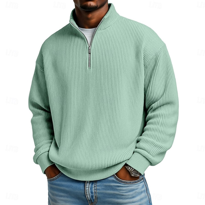 Preston | Ribbed Quarter-Zip Pullover