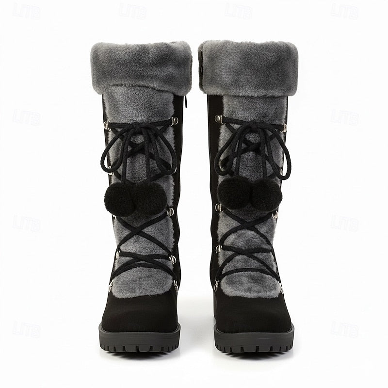 Brielle | Cosy Lace-Up Winter Boots