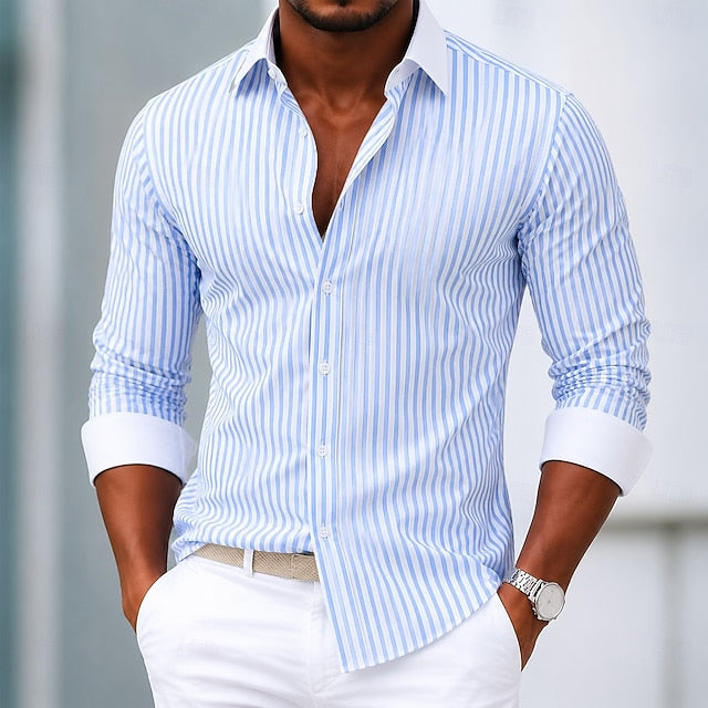 Hartley | Non-Iron Striped Dress Shirt