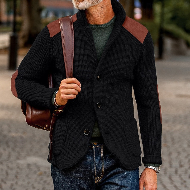 Baxter | Textured Stand-Collar Cardigan