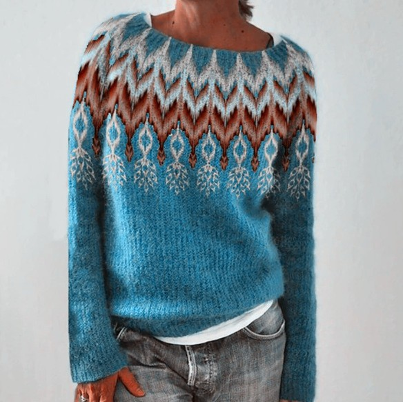 Hedda | Patterned Nordic Knit Jumper
