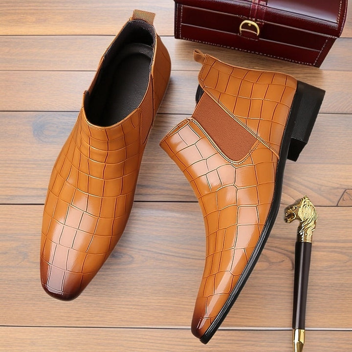 Nathan | Polished Chelsea Boots