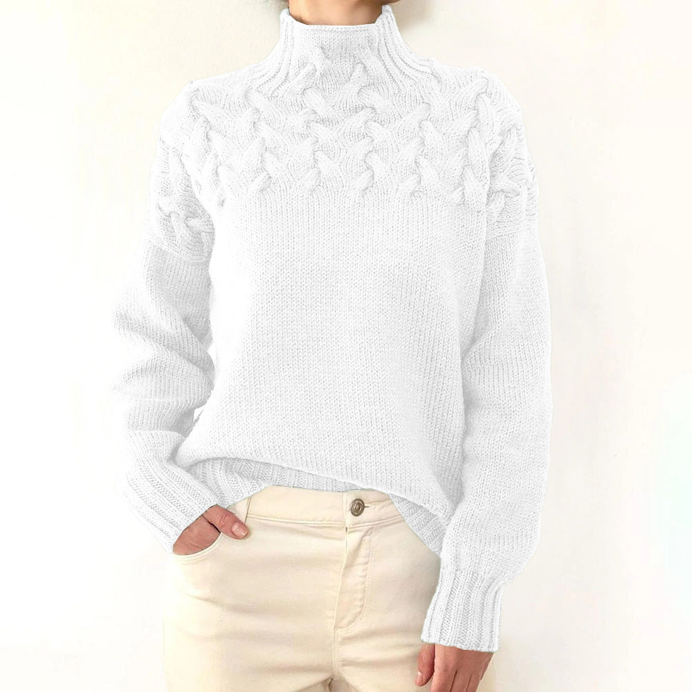 Bernadette | Cable-Knit Turtleneck Sweater