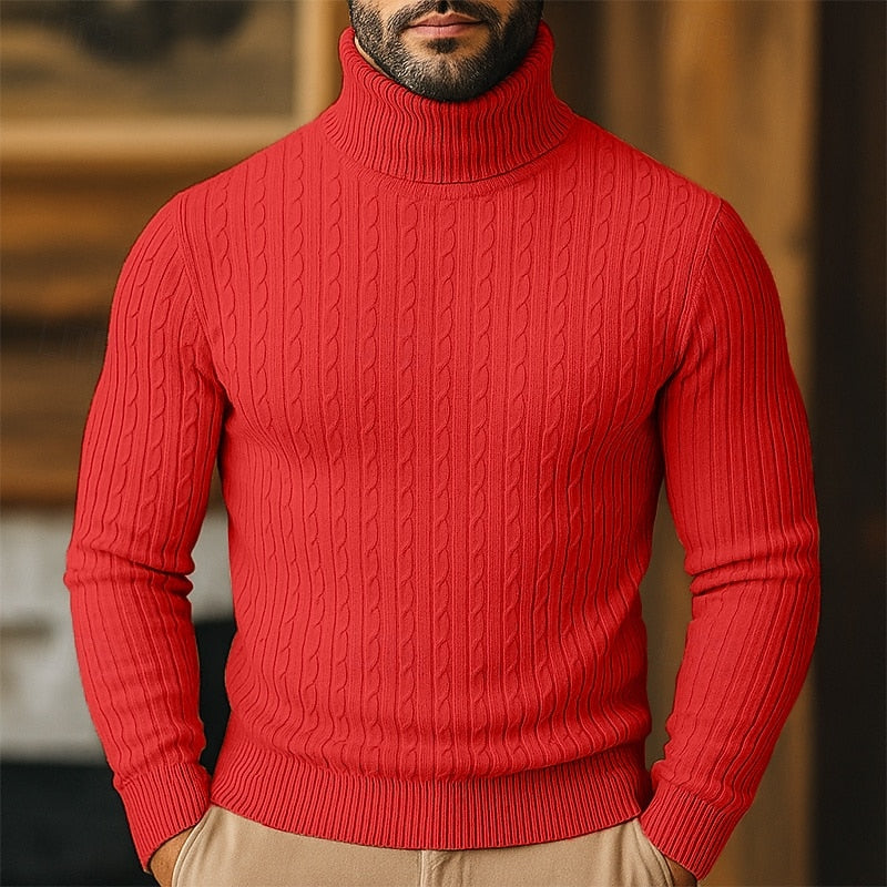 Bennett | Cable-Knit Turtleneck Jumper