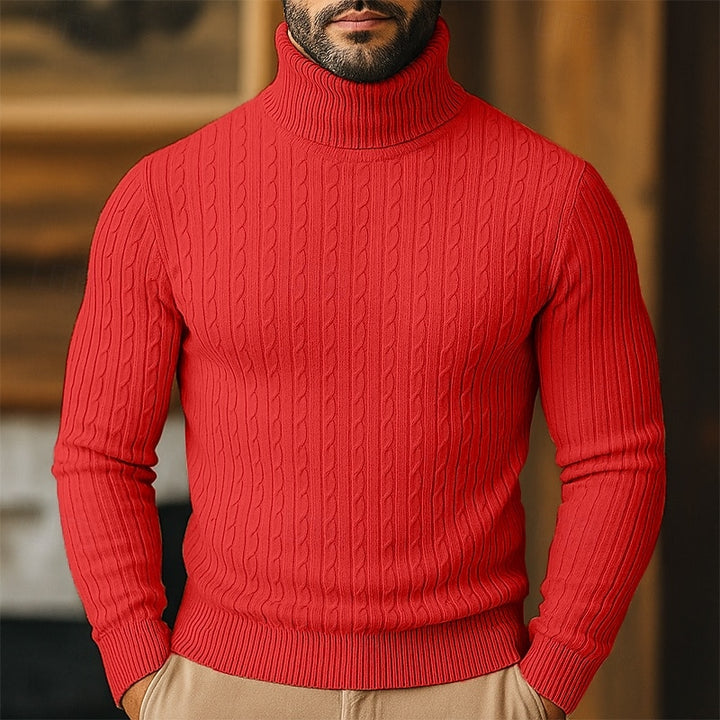 Bennett | Cable-Knit Turtleneck Jumper