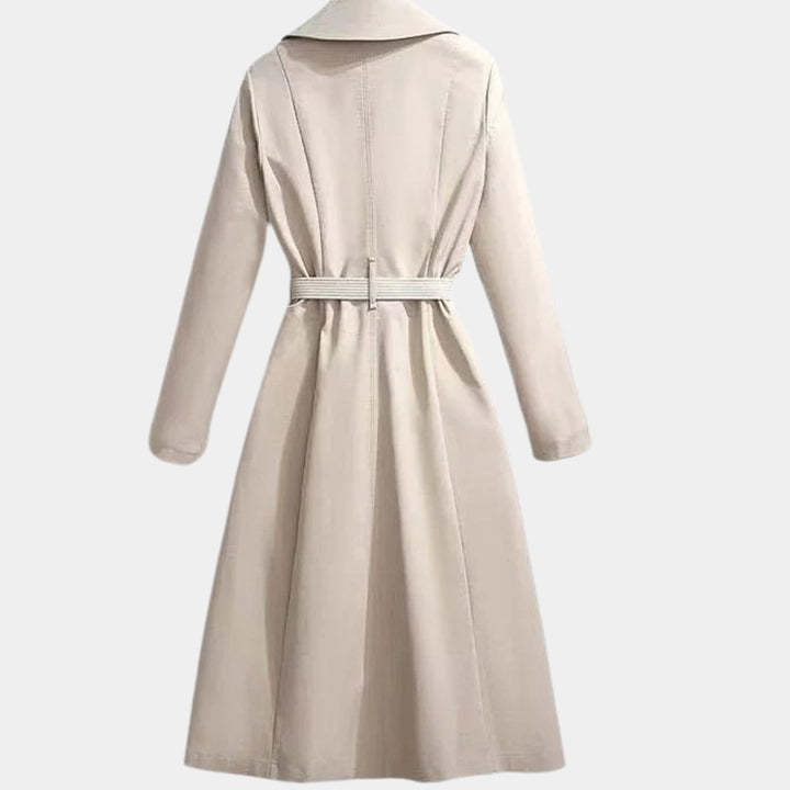 Camille | Belted Classic Midi Trench Coat