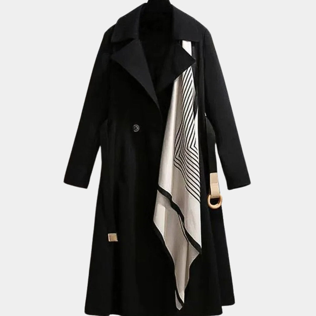 Camille | Belted Classic Midi Trench Coat