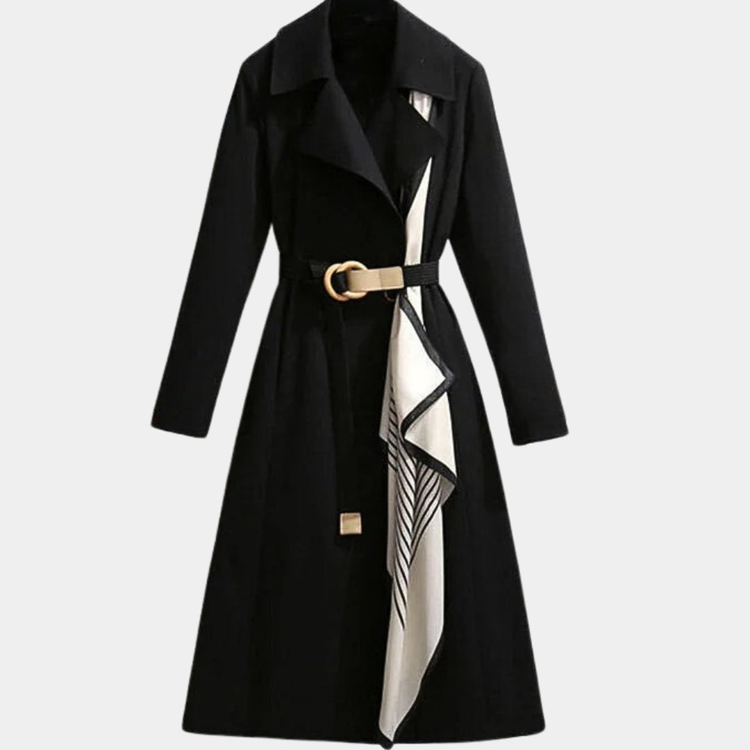 Camille | Belted Classic Midi Trench Coat