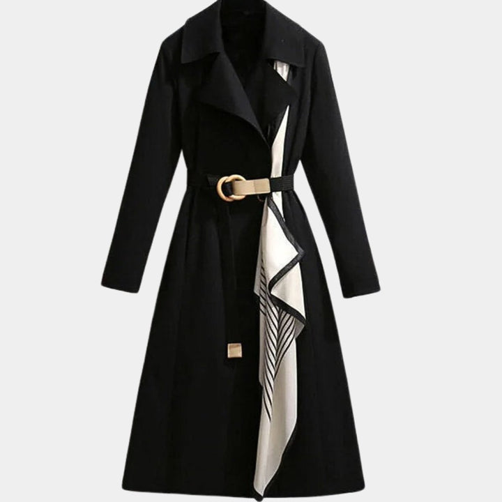 Camille | Belted Classic Midi Trench Coat