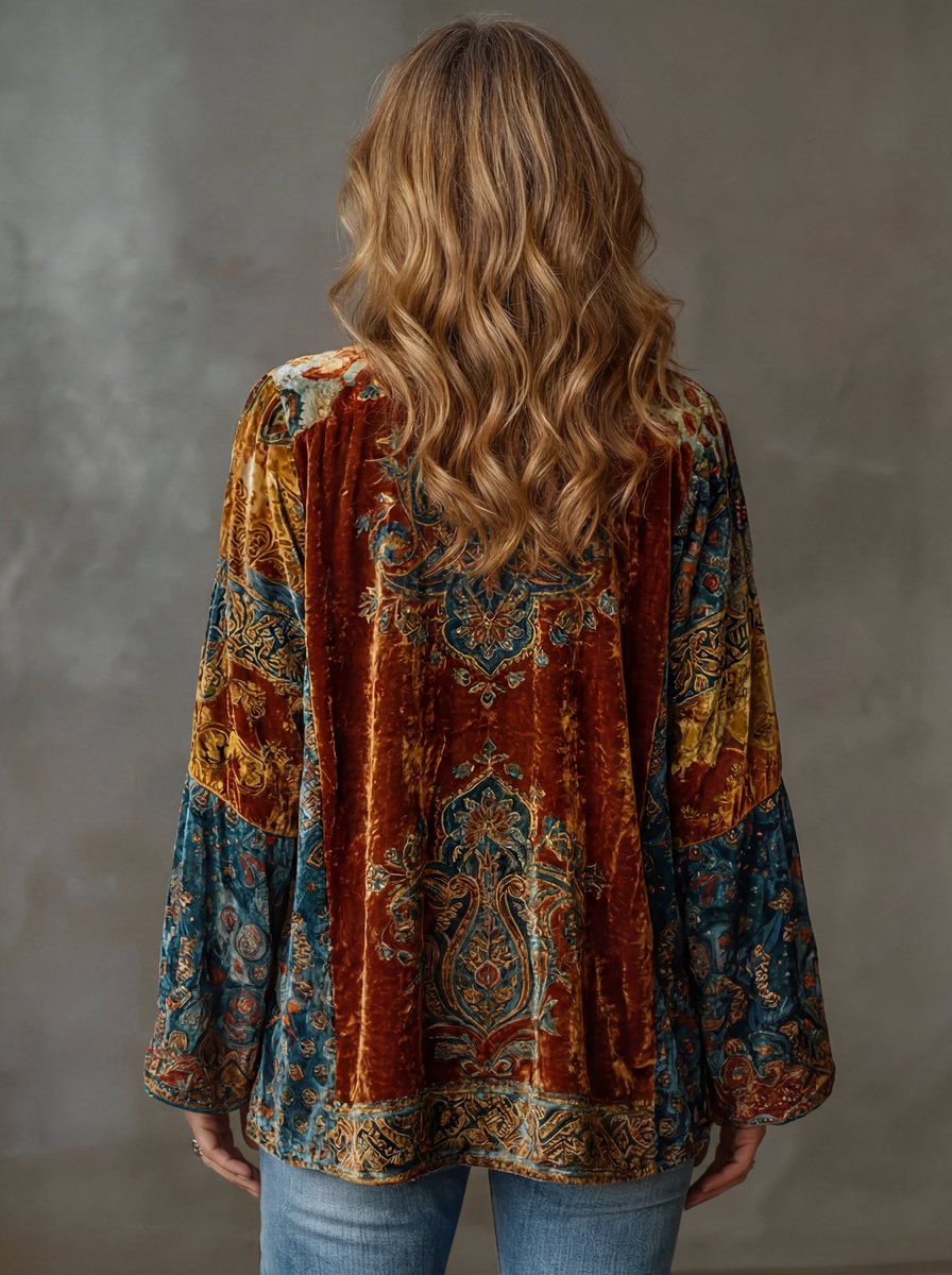 Bethan | Bohemian Patterned Kimono Jacket