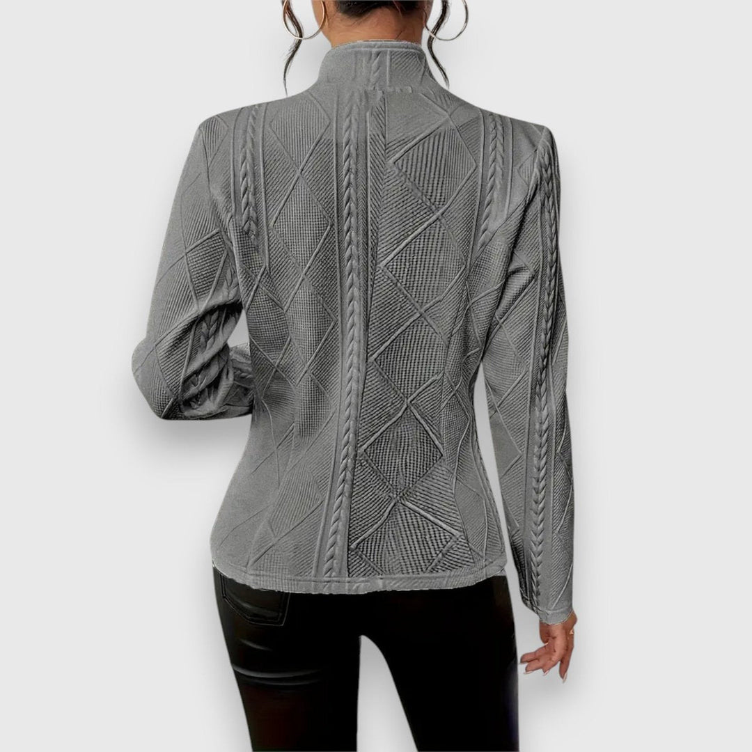 Constance | Textured Cable-Knit Jacket