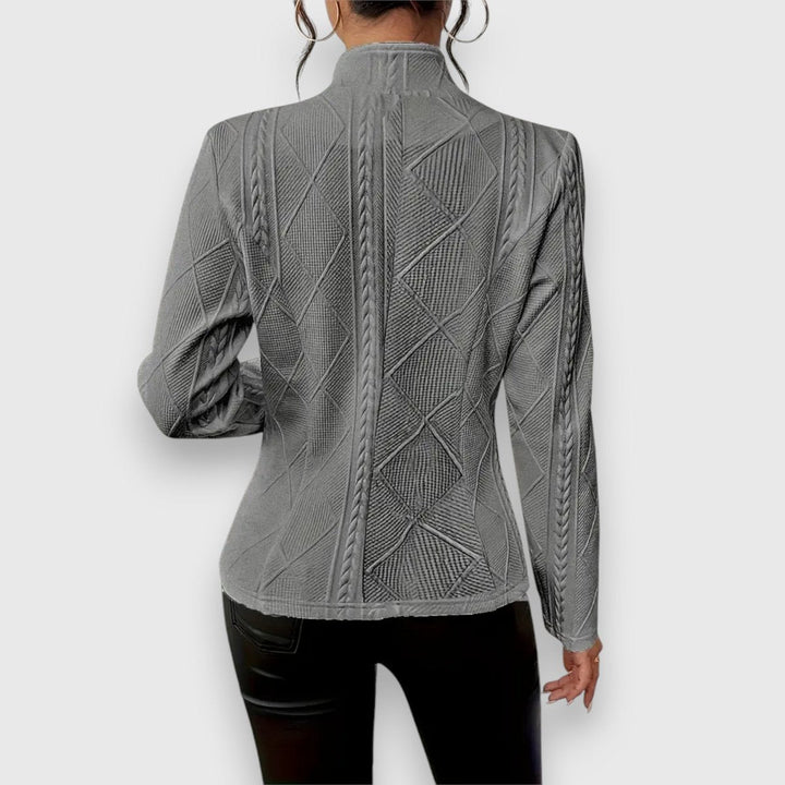 Constance | Textured Cable-Knit Jacket