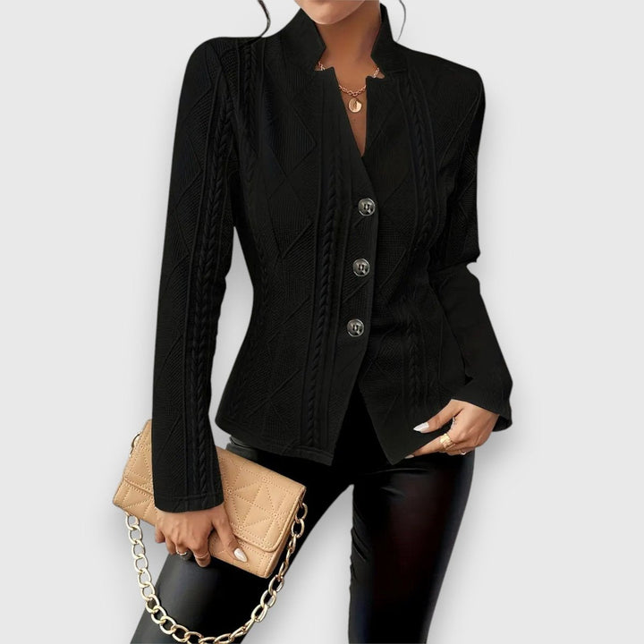 Juliana | Textured Cable-Knit Button Cardigan