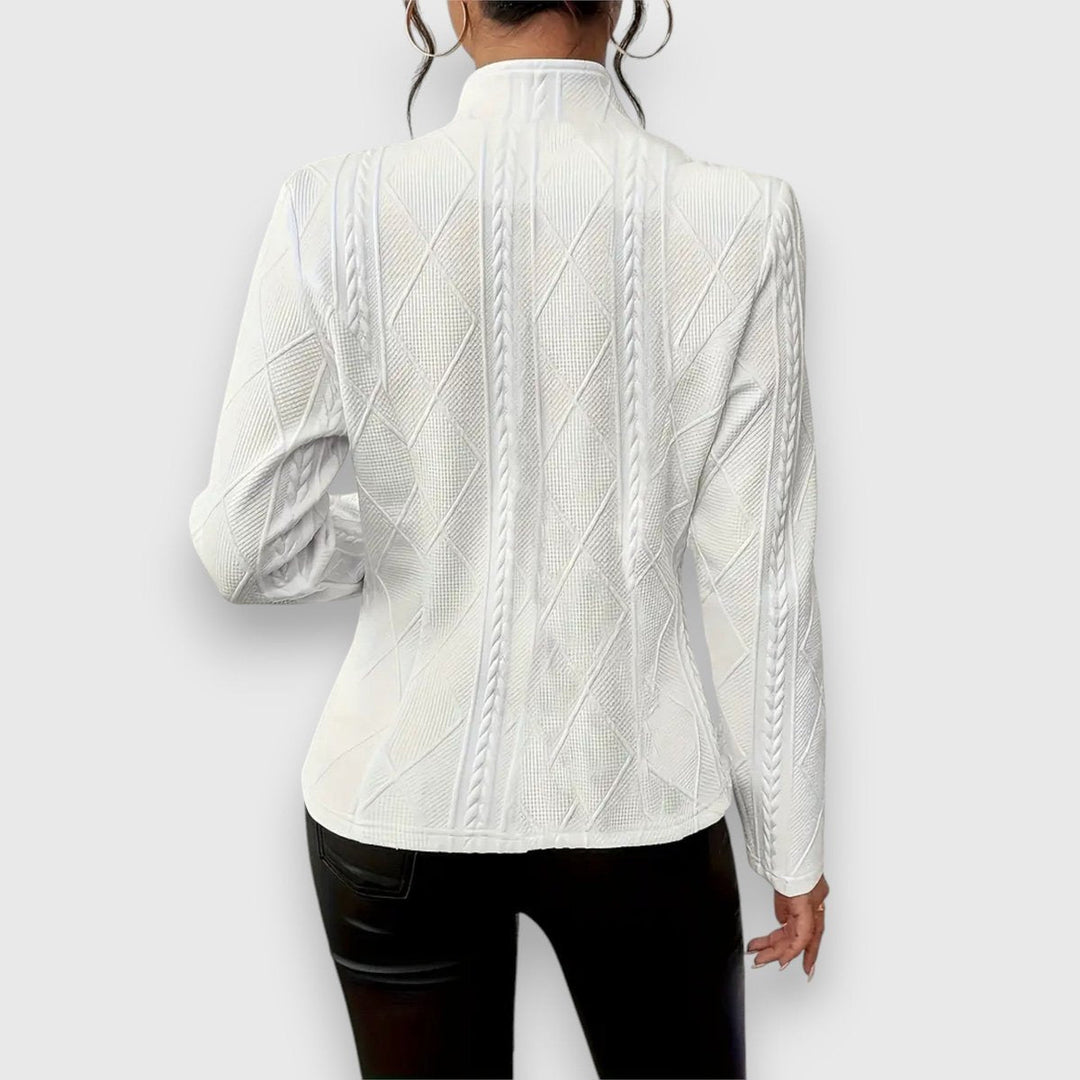 Constance | Textured Cable-Knit Jacket