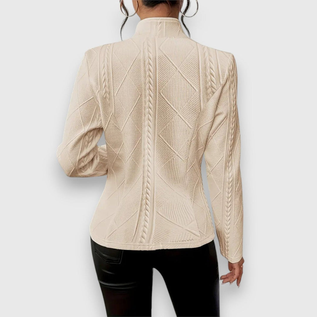 Juliana | Textured Cable-Knit Button Cardigan