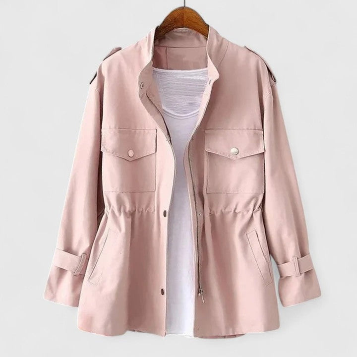 Delphine | Drawstring-Waist Utility Jacket