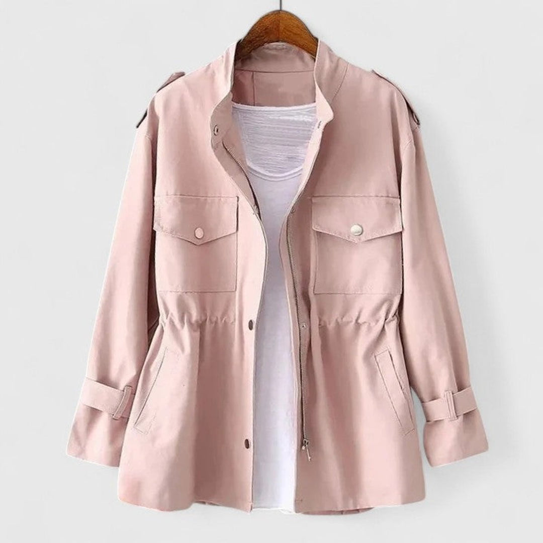 Delphine | Drawstring-Waist Utility Jacket