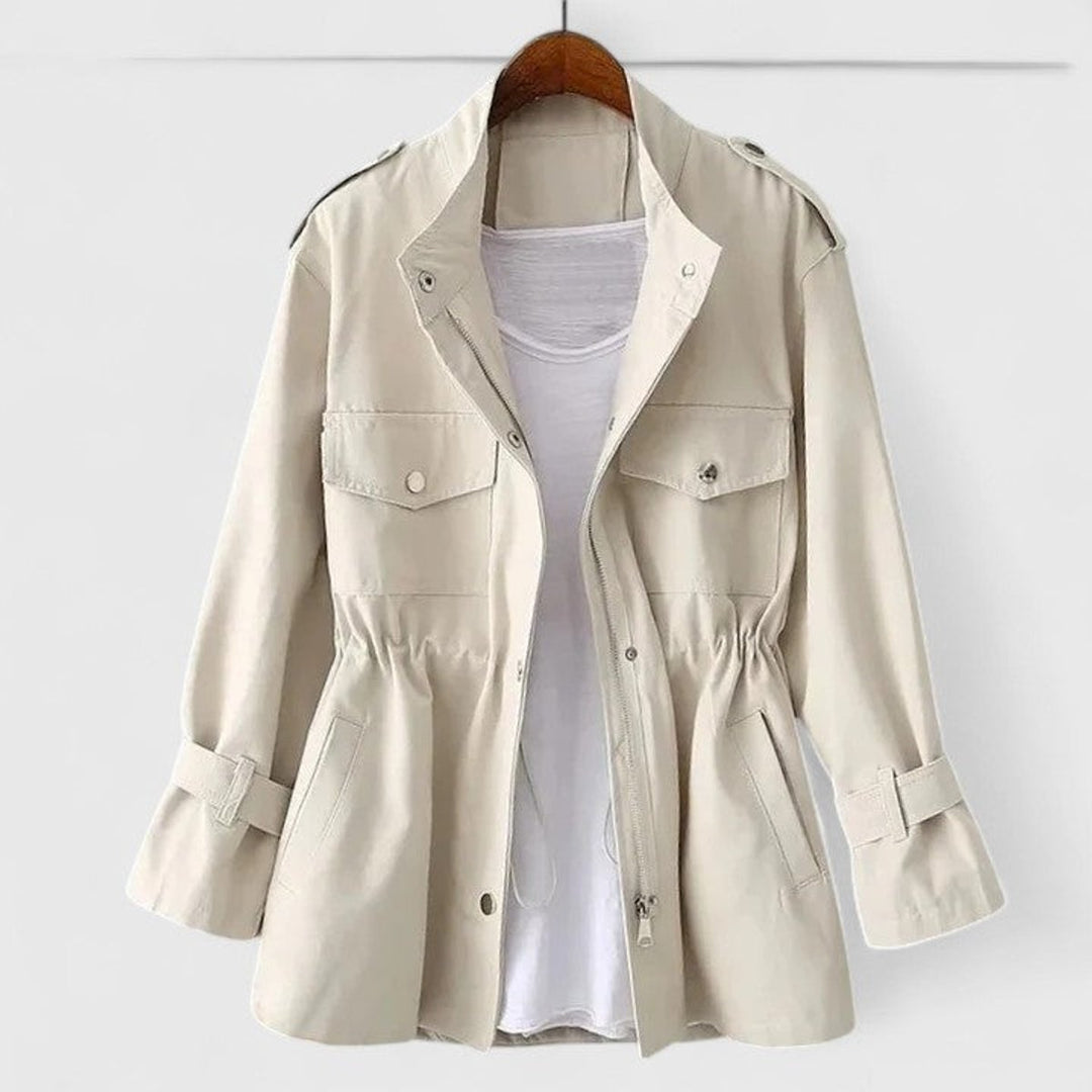 Delphine | Drawstring-Waist Utility Jacket