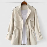 Delphine | Drawstring-Waist Utility Jacket