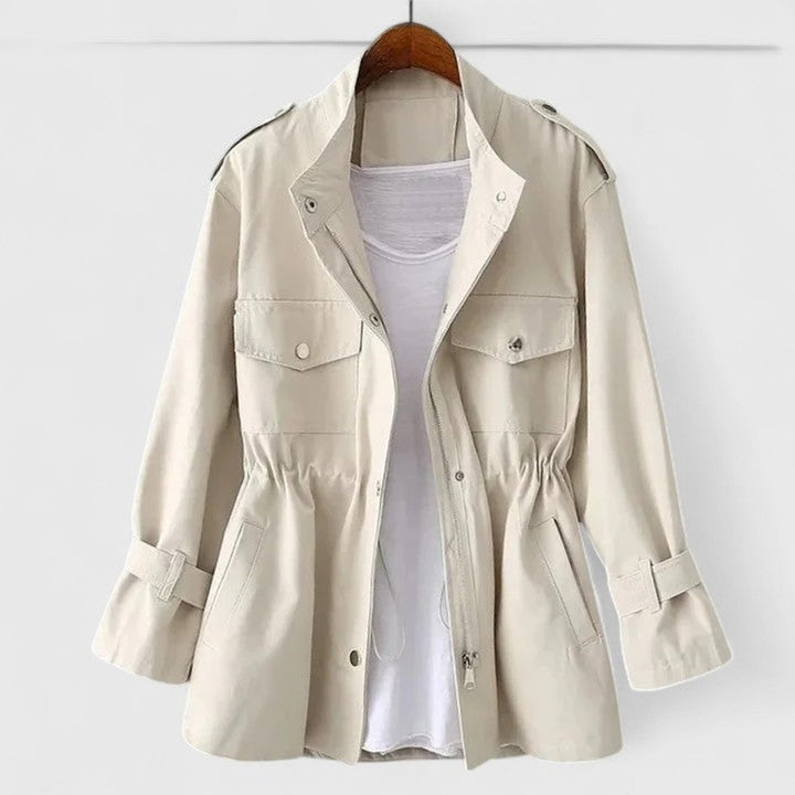 Delphine | Drawstring-Waist Utility Jacket