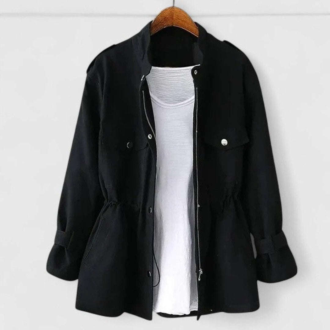 Delphine | Drawstring-Waist Utility Jacket