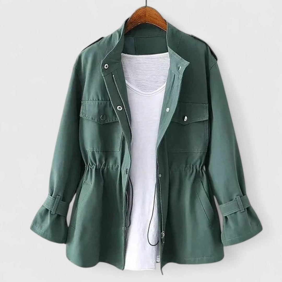 Delphine | Drawstring-Waist Utility Jacket