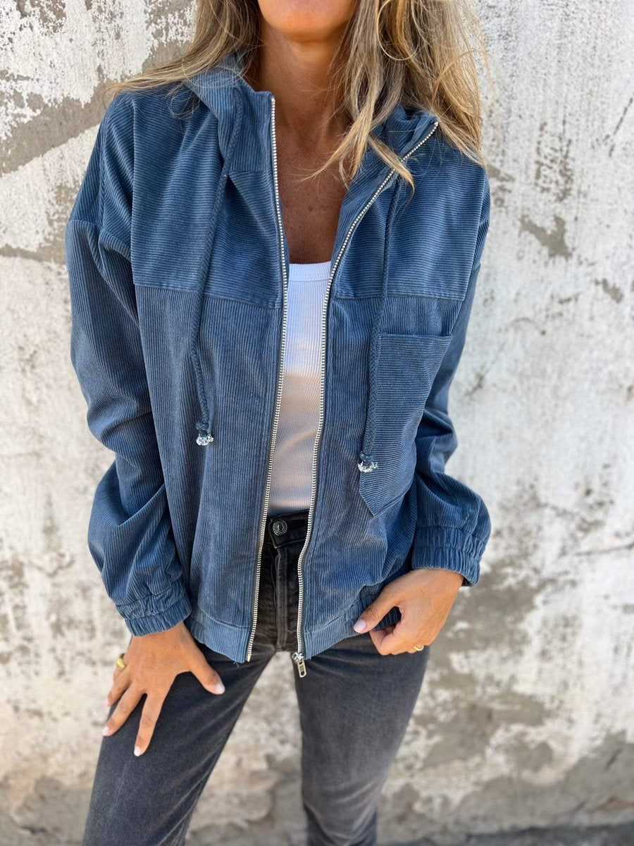 Quinn | Hooded Zip-Up Utility Jacket